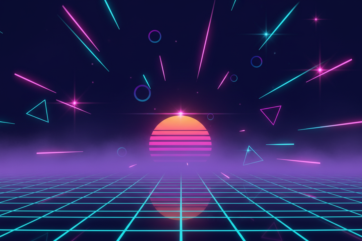 Vaporwave Hero Banner